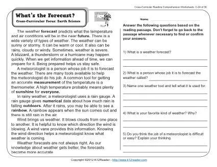 weather worksheet: NEW 464 WORKSHEET ON WEATHER INSTRUMENTS