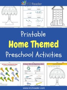 At Home Preschool Theme Activities | Printable Classroom Lessons