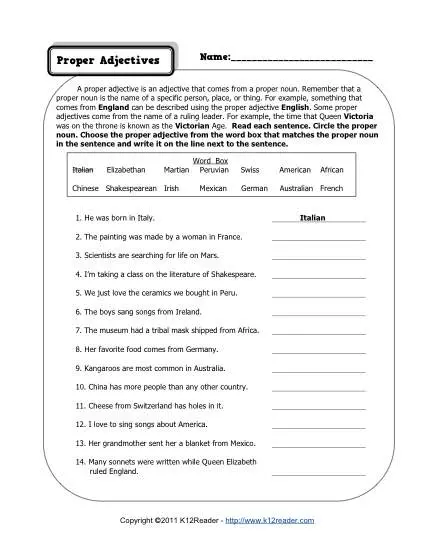 proper-adjectives-worksheets-3rd-grade