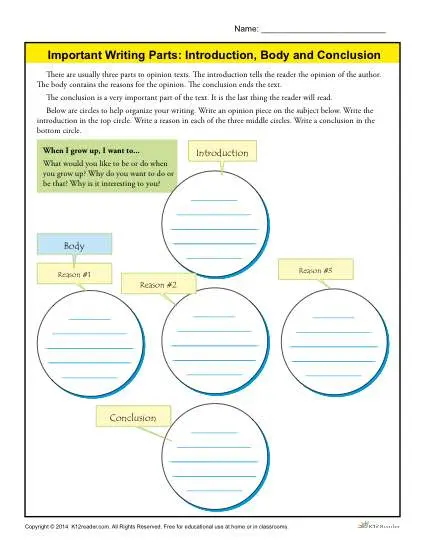 Introduction Body And Conclusion Worksheet For 3rd Grade introduction-body-and-conclusion-worksheet-for-3rd-grade