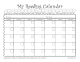 Printable Reading Log Calendar for Elementary School