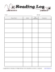 Printable Reading Log for Elementary School - With Comment Field