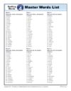 4th Grade Spelling Words - K12reader Weekly Lesson Master List