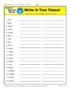 Fourth Grade Spelling Words List – Week 1