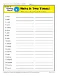 4th Grade Spelling Words - K12reader Weekly Lesson Week 1