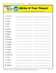 4th Grade Spelling Words - K12reader Weekly Lesson Week 17