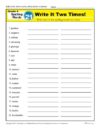 Fourth Grade Spelling Words List – Week 21