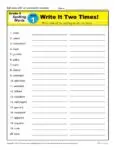 5th Grade Spelling Words - Lesson 1 of 36