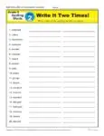 5th Grade Spelling Words - Lesson 2 of 36