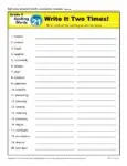 5th Grade Spelling Words - Lesson 21 of 36