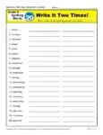 5th Grade Spelling Words - Lesson 29 of 36