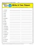5th Grade Spelling Words - Lesson 7 of 36