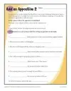 grade 7 language worksheet Add an Appositive II