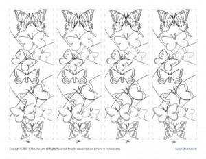 Free Printable Bookmarks for Kids - Butterflies