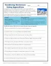 grade 7 language worksheet Combining Sentences with Appositives