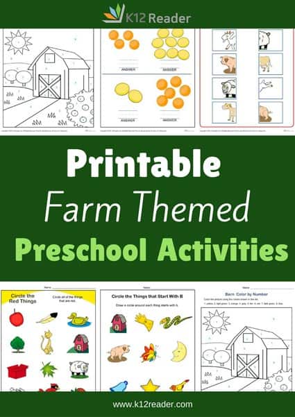 Fall Themed Printable Activities for Preschool