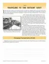 reading worksheets grade 6 Traveling to the Distant West