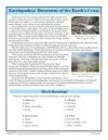 reading comprehension worksheets 7th grade multiple choice Earthquakes