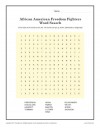 African American Freedom Fighters Word Search