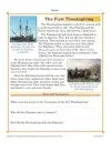 thanksgiving language arts worksheets middle school The First Thanksgiving Reading Comprehension