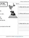 reading worksheets for first grade pdf The Cat on the Mat