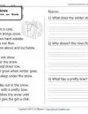 reading worksheets for first grade pdf The Snow Blows