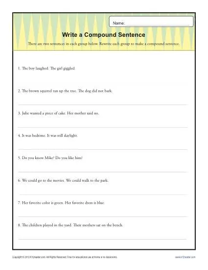 compound-sentences-worksheets-for-grade-5-foto-kolekcija