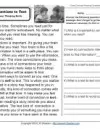 reading comprehension for kindergarten 2 Making Connections to Text