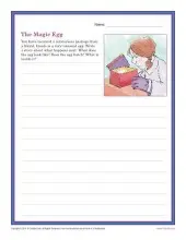 The Magic Egg | Creative Writing Prompt for 3rd and 4th Grade