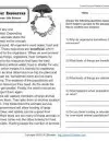 worksheet for grade 3 reading Competing for Resources
