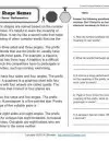 worksheet for grade 3 reading Geometric Shape Names