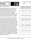 worksheet for grade 3 reading Phases of the Moon
