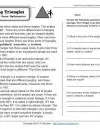 worksheet for grade 3 reading Classifying Triangles