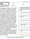 worksheet for grade 3 reading Kinds of Angles