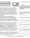 worksheet for grade 3 reading Galileo and His Telescope
