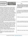 comprehension reading worksheets for 4th grade Chaparral Ecosystems
