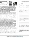 reading comprehension worksheets 5th grade multiple choice Down the Hatch