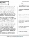 reading comprehension worksheets 5th grade multiple choice Exponential Notation
