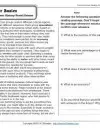 reading comprehension worksheets 5th grade multiple choice Bartering for Basics