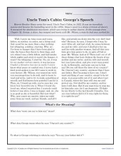 Uncle Tom's Cabin | Black History Month Worksheets