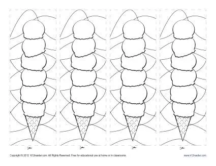 IceCream Bookmark for Kids