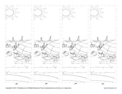 free printable bookmarks for kids color the summer season