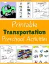 Transportation Preschool Theme Activities