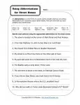 Using Abbreviations for Street Names - Free, Printable Abbreviation Worksheet