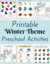 Winter Preschool Theme Activities