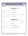 poetry worksheet 6th grade pdf Adding Alliteration to Poetry