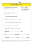 Adjectives Describe Activity | Printable Grammar Worksheets