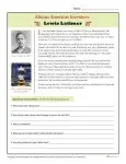 African American Inventors Reading Activity - Lewis Latimer