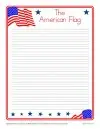 good copy writing paper printable American Flag Lined Writing Paper