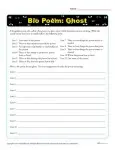 Bio Poem Activity - Halloween Ghost-1